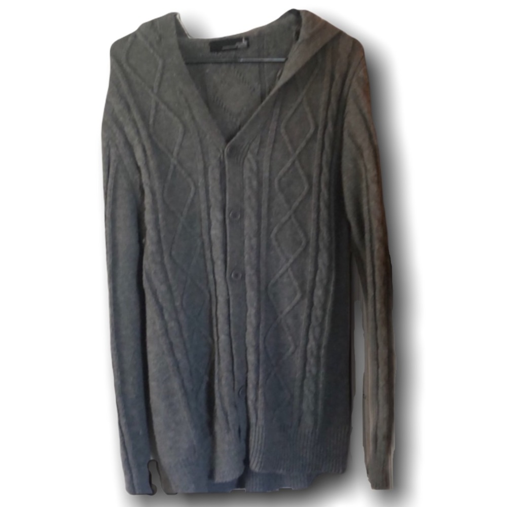 Hooded Knit Cardigan